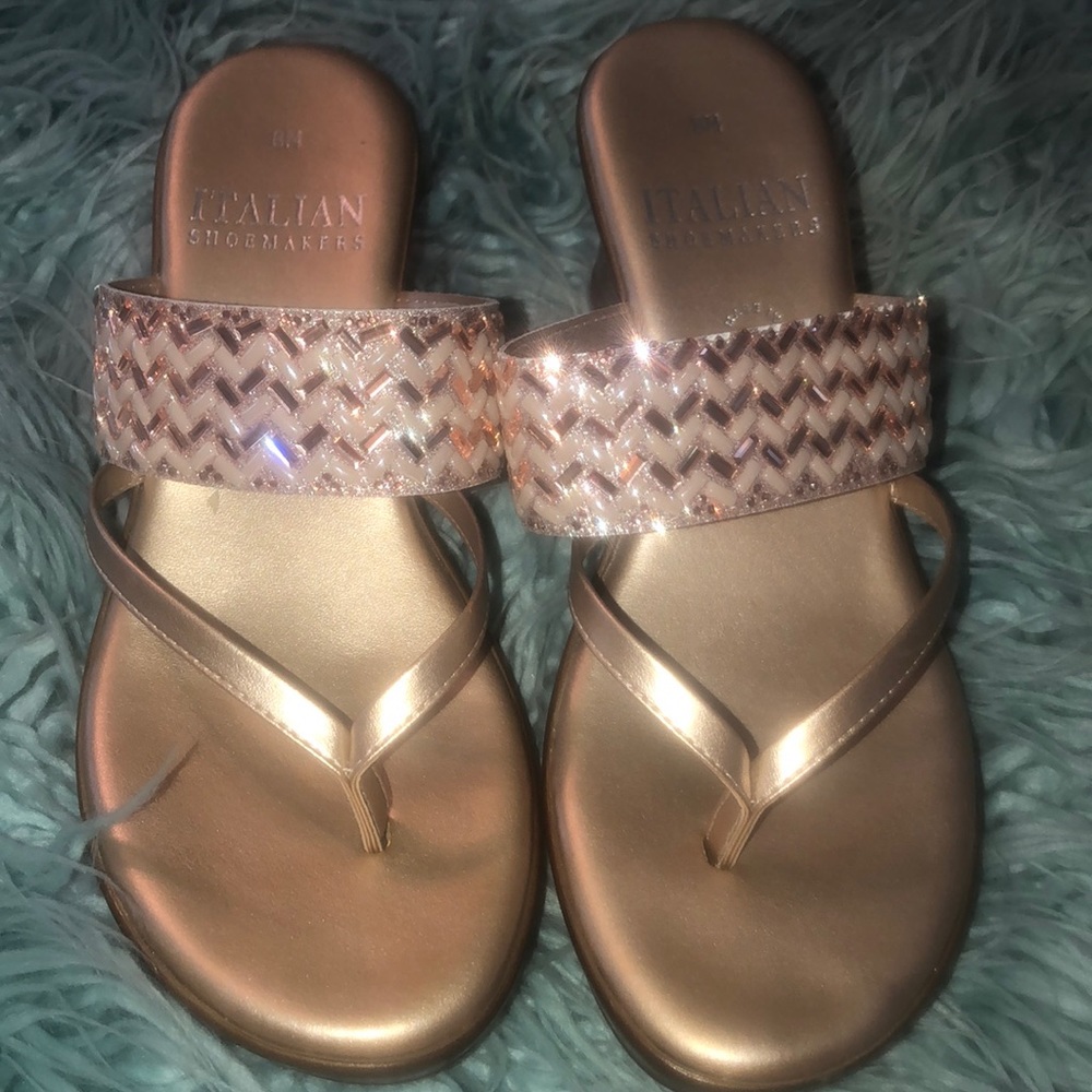 Italian made ladies sandals with bling!